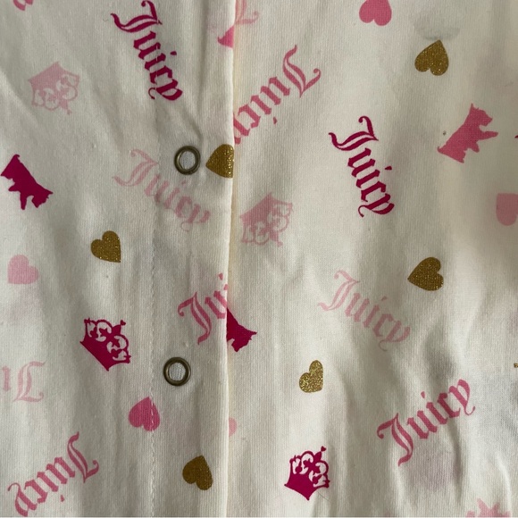 Juicy couture newborn footie pajamas. - Picture 3 of 6